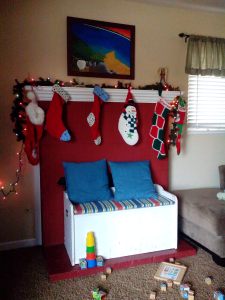 Stockings waiting to be filled