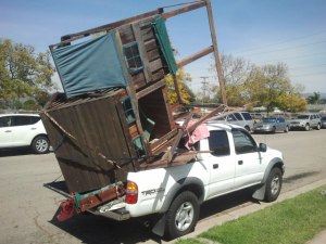 5 years of my children's childhood packed into the bed of a Toyota