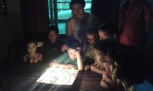 Just in case you were wondering, our son is the one falling asleep as everyone sings Happy Birthday to him.